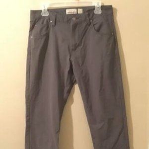 Patagonia Hiking Pants Men's 32x32 Gray Slim Leg Nylon Outdoor Camping Iron Clad